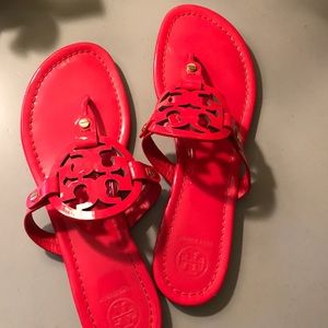 patten red Tory Burch sandals